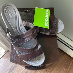 Crocs wedge sandals